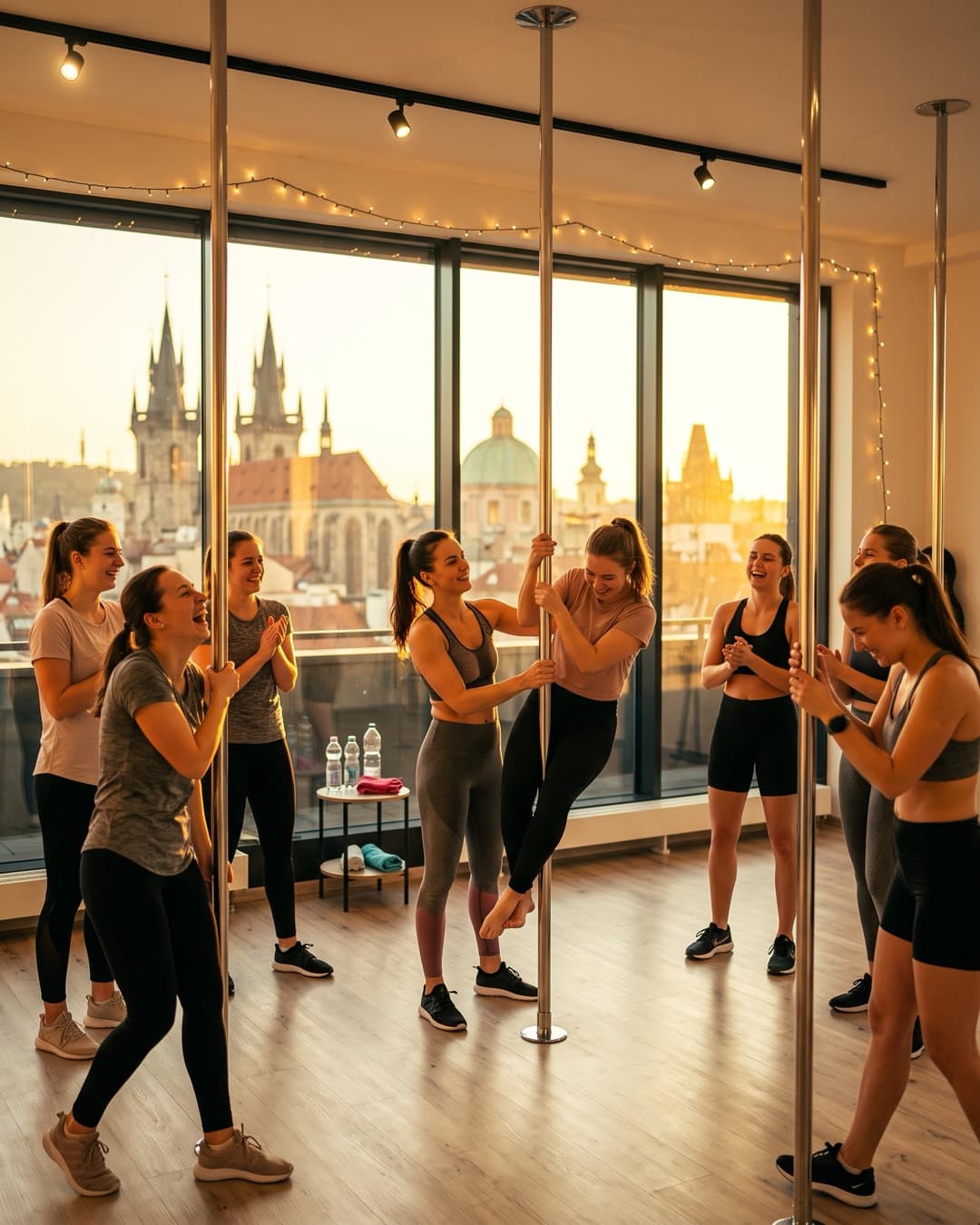 Un addio al nubilato a lezione di pole dance
